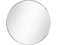 Nástenné zrkadlo Josie 60 cm, strieborné okrúhle%
