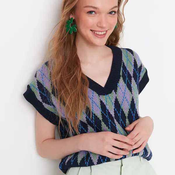 Dámska vesta Trendyol Jacquard