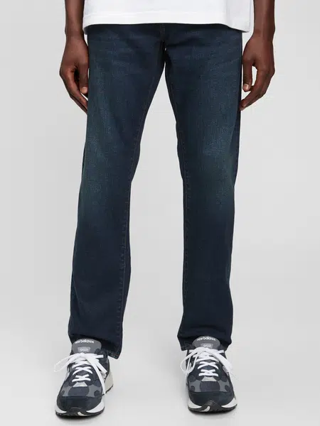 Modré pánske rifle slim straight worn GAP