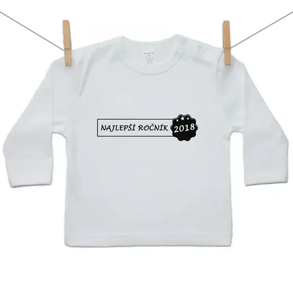 Boodyy Tričko s dlhým rukávom Najlepší ročník 2018 104 (3-4 roky)