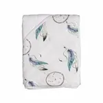 XKKO BMB Bambusová froté osuška s kapucňou, 90x90 - Dream Catcher BMBHOOD9002