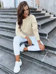 Dámská mikina bez kapuce FASHION II Barva Ecru DSTREET