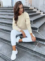 Dámská mikina bez kapuce FASHION II Barva Ecru DSTREET