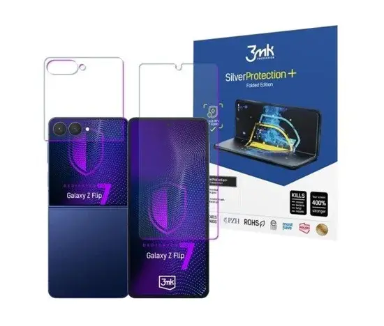 Ochranná antimikrobiální 3mk folie SilverProtection+ Folded Edition pro Samsung Galaxy Z Flip7