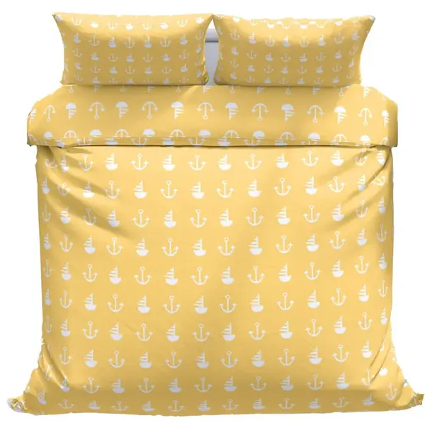 Bavlnené obliečky Žltá kotva