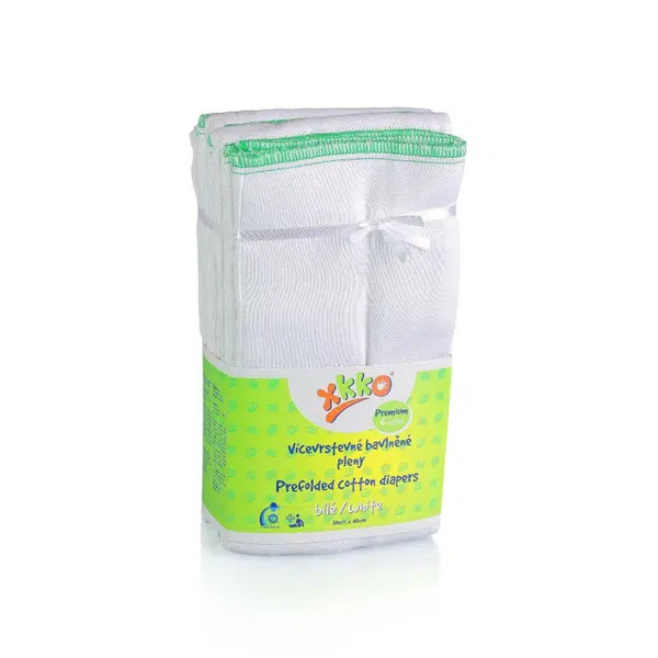 XKKO Classic Viacvrstvové plienky (4/8/4) BIELE - Premium CTNPRF004