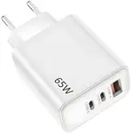 Sieťový Adaptér USB-C/A 65W Ven-Dens - Biela H34010