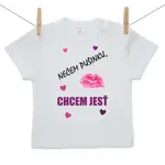 Boodyy Tričko s krátkym rukávom Nečem pusinku, chcem jesť 122 (6-7 rokov)