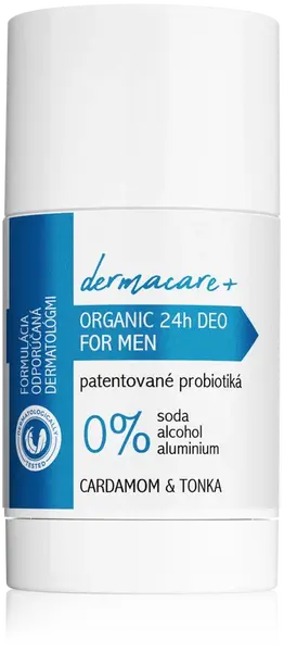 Soaphoria Dermacare+ 24h men: organický dezodorant s prebiotikami a probiotikami - cardamom & tonka
