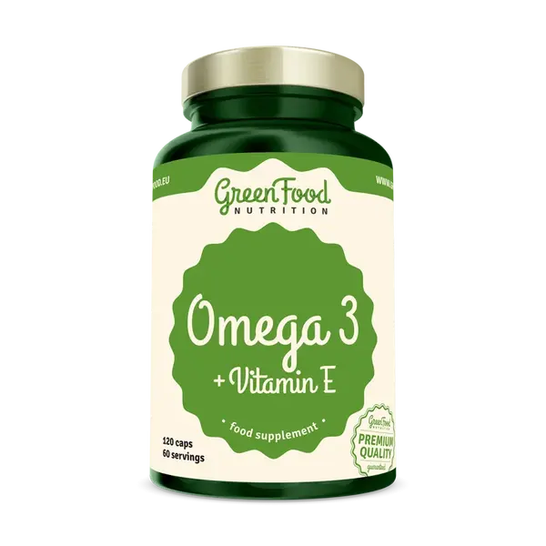 GreenFood Nutrition Omega 3 + vit E 120cps