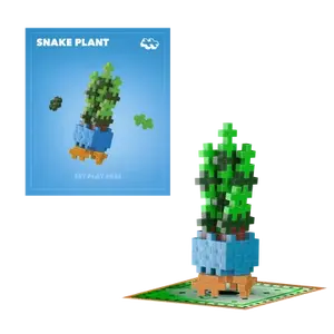 Plus-Plus Kytky Snake Plant