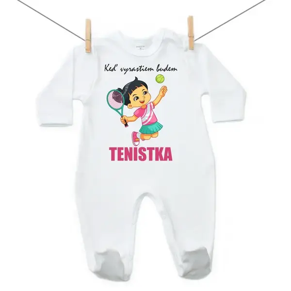 Boodyy Overal Keď vyrastiem budem tenistka 86 (12-18 mesiacov)