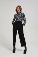 Marisse Plain Wide-Leg Trousers