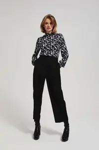 Marisse Plain Wide-Leg Trousers