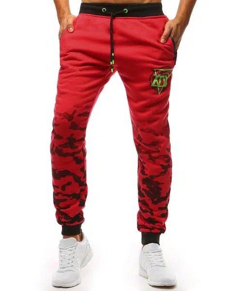 Pánské tepláky DStreet Red camo