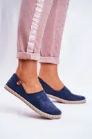 Boto Dámské sametové espadrilky tmavě modré Vulcano