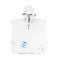 XKKO Organic BIO Bavlnené pončo - White Stars ORGPON001