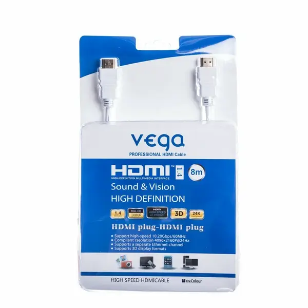 AA-1069 Vega HDMI kábel 8m biely