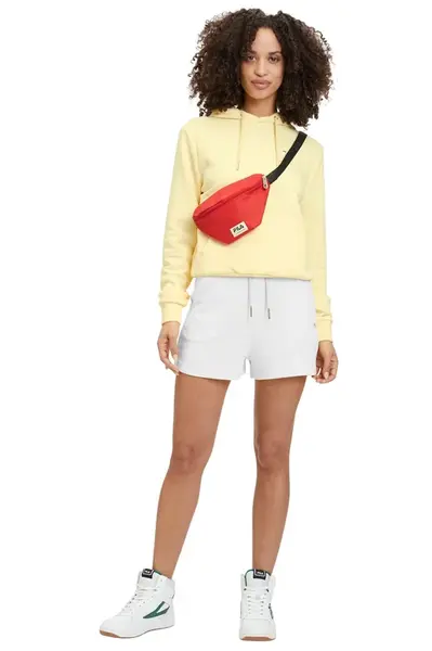 Fila Bright White BUCHLOE high waisted shorts