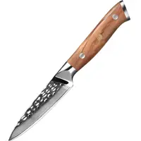 Damaškový kuchynský nôž Zayoku-Paring/Hnedá H37474