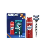 Xmass set holiaci strojček Gillette Mach3, 2 hlavice + sprchový gél Old Spice Whitewater 250ml