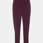 Vínové zkrácené kalhoty VERO MODA