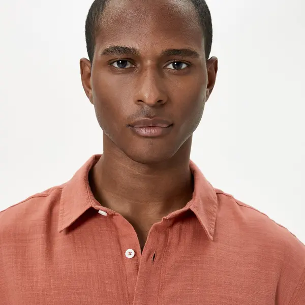 Koton Summer Shirt Short Sleeve Classic Collar Buttoned Cotton
