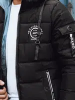 Černá pánská prošívaná bunda Dstreet
