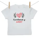 Boodyy Tričko s krátkym rukávom Vyrobená z lásky 74 (6-9 mesiacov)