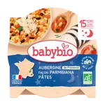 BABYBIO Večerné menu baklažán na spôsob Parmigiana cestoviny 260 g
