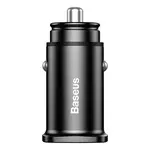 Baseus Square 2x USB QC 3.0 autonabíjačka, čierna