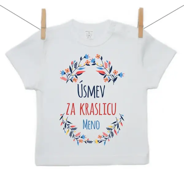 Boodyy Tričko s krátkym rukávom Úsmev za kraslicu 122 (6-7 rokov)