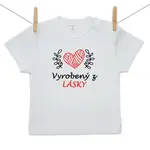 Boodyy Tričko s krátkym rukávom Vyrobený z lásky 116 (5-6 rokov)