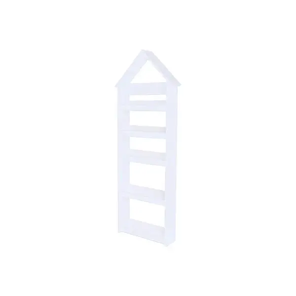 Detská knižnica montessori / polica Home biela