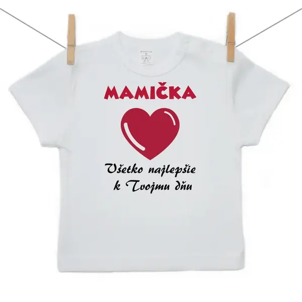 Boodyy Tričko s krátkym rukávom Všetko najlepšie Mamička 98 (2-3 roky)