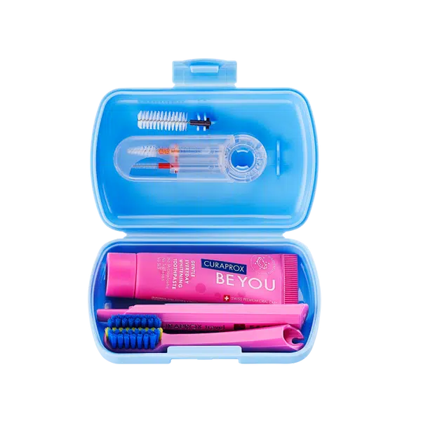 Curaprox Travel set Ortho cestovní sada modrá