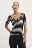 Tričko Desigual PICA černá barva, 24WWTK81