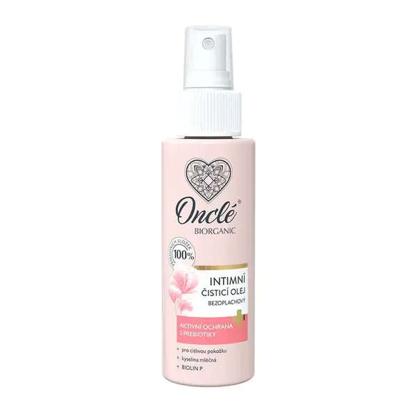 Onclé Biorganic Intimní čisticí bezoplachový olej 100 ml