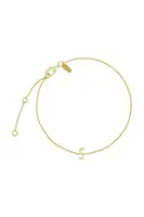 Pozlacený stříbrný náramek Design Letters