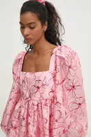 Halenka Stine Goya dámská, růžová barva, vzorovaná, SG-PS25-T018-2067