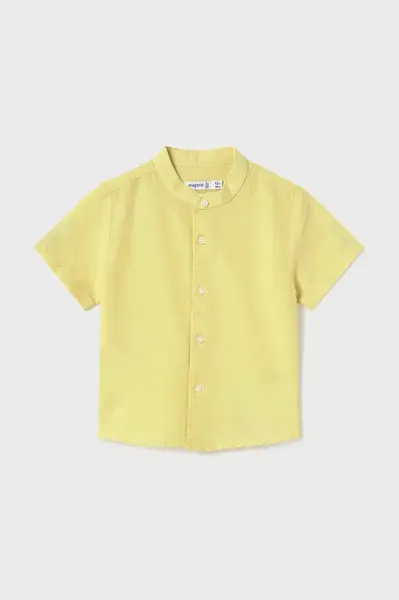 Dětská košile s příměsí lnu Mayoral