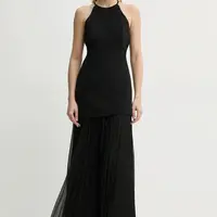 Šaty A.L.C. Lana černá barva, maxi, 6DRES02466