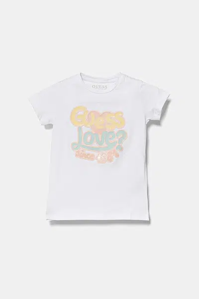 Dětské tričko Guess bílá barva, K5RI06 K6YW4
