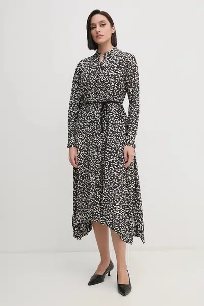 Šaty Joop! béžová barva, midi, oversize, 30044832 10018882