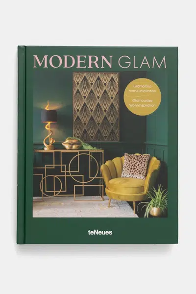Knížka home & lifestyle Modern Glam by Claire Bingham, English zelená barva
