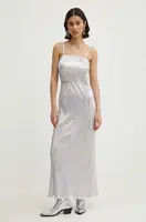 Šaty Never Fully Dressed Luna stříbrná barva, maxi, NFDDR1400