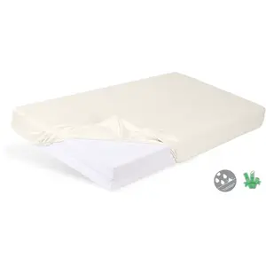 Babymatex Prostěradlo nepromokavé s gumičkou Bamboo světle béžové 60x120 cm