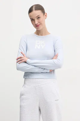 Tričko s dlouhým rukávem Dkny modrá barva, DP5T1113