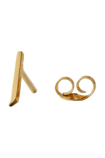 Pozlacené stříbrné náušnice Design Letters 90401001J