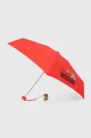 Deštník Moschino červená barva, 8061 SUPERMINIA